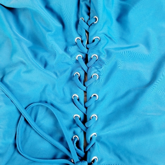 SUN & SEA Lace‎ Up 1 piece swimsuit - Picture 4 of 11